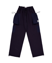 UPDRAFT（アップドラフト）の「[UPDRAFT] PATCH POCKET COTTON WOMAN SWEAT PANTS NAVY（スウェットパンツ・レディース）」