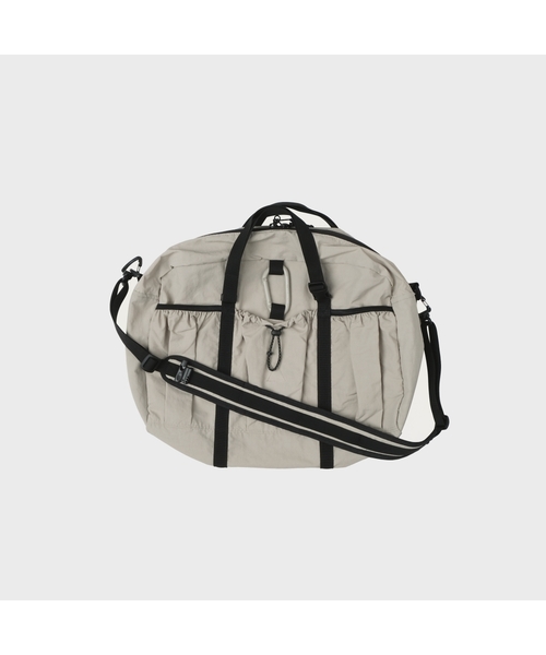 MMOGARDEN(エメモガーデン)の「mmo boston bag 075 nylon slub (3colors)(メッセンジャーバッグ・メンズ・ブラック/カーキ/グレイッシュベージュ・FREE)」の2枚目の写真