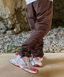 CLACO（クラコ）の「ナイロンシャーリングストリングパンツ（ブラウン）（その他パンツ）」