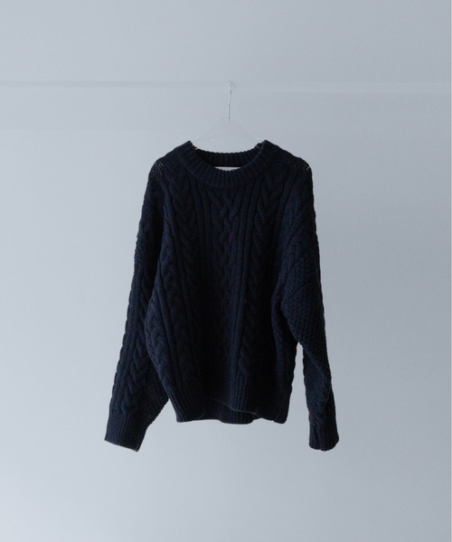 セール】【on:nue】[着用動画あり！/選べる4色展開] ふんわりケーブル