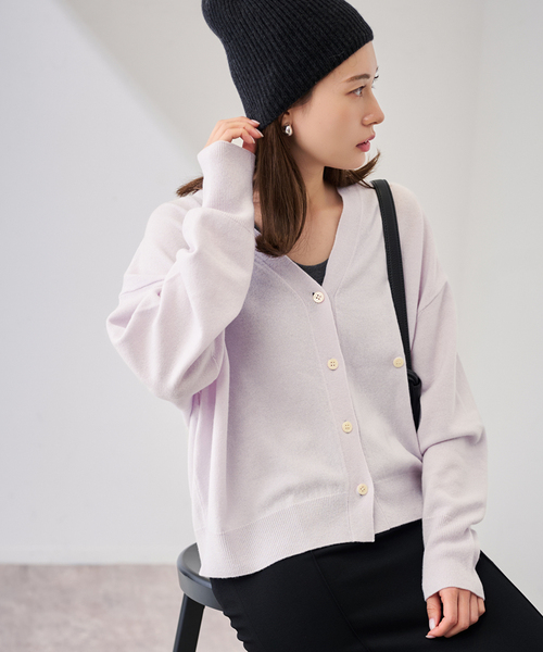 FRAMeWORK（フレームワーク）の「≪追加≫2WAYカーディガン（カーディガン/ボレロ・レディース・チャコールグレー/スカイブルー/ラベンダー/レッド・FREE）」の3枚目の写真