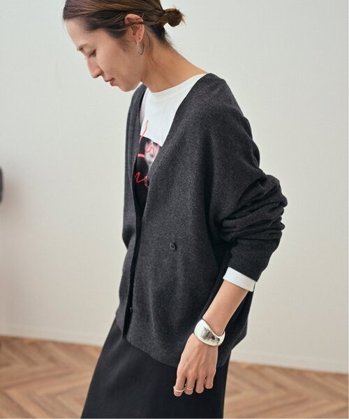 FRAMeWORK（フレームワーク）の「≪追加≫2WAYカーディガン（カーディガン/ボレロ・レディース・チャコールグレー/スカイブルー/ラベンダー/レッド・FREE）」の8枚目の写真