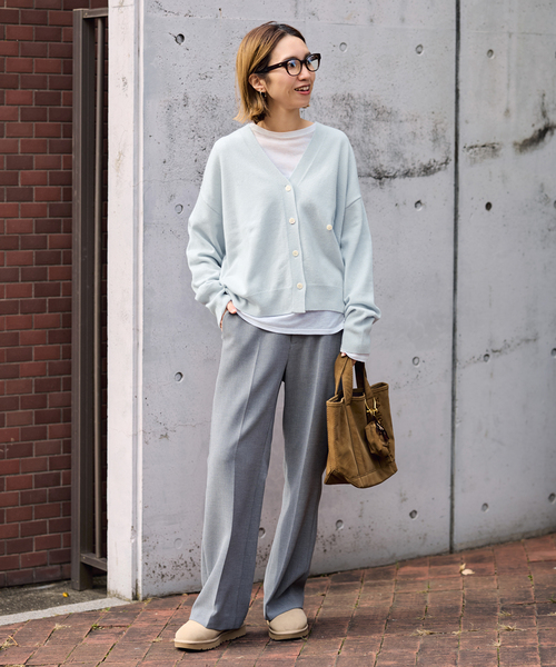 FRAMeWORK（フレームワーク）の「≪追加≫2WAYカーディガン（カーディガン/ボレロ・レディース・チャコールグレー/スカイブルー/ラベンダー/レッド・FREE）」の19枚目の写真