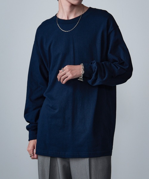 MAISON CLUB（メゾンクラブ）の「【MAISON CLUB】American Comfort Apparel 6oz ロングスリーブTee/ロンT　WILL（Tシャツ/カットソー・メンズ・サックスブルー/ブラック/グレー/ヘザーグレー/ホワイト/ネイビー/ベージュ/オレンジ・M/XL/L/2XL/S）」の6枚目の写真