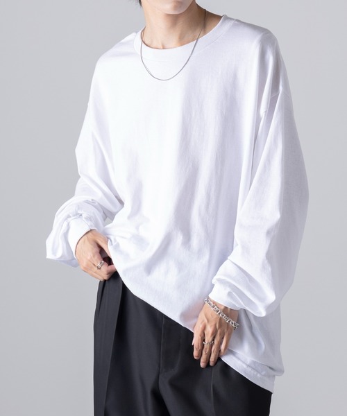 MAISON CLUB（メゾンクラブ）の「【MAISON CLUB】American Comfort Apparel 6oz ロングスリーブTee/ロンT　WILL（Tシャツ/カットソー・メンズ・サックスブルー/ブラック/グレー/ヘザーグレー/ホワイト/ネイビー/ベージュ/オレンジ・M/XL/L/2XL/S）」の2枚目の写真