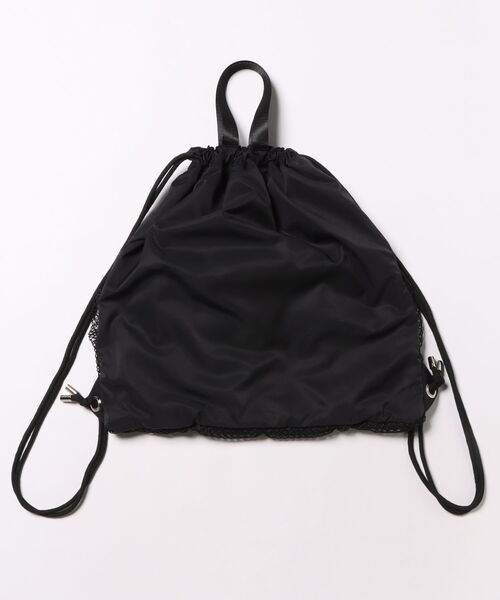 Casselini（キャセリーニ）の「CASSELINI/キャセリーニ フラワーモチーフナップサック（バックパック/リュック・レディース・カーキ/ブラック/グレー・ONE SIZE）」の4枚目の写真