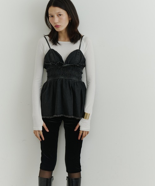 room153（ルームイチゴサン）の「ベロアレギンス（その他パンツ・レディース・ブラック/ブラウン・FREE）」の15枚目の写真