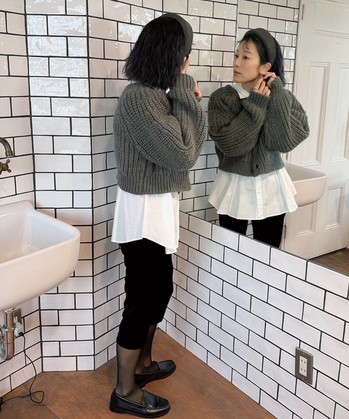 room153（ルームイチゴサン）の「ベロアレギンス（その他パンツ・レディース・ブラック/ブラウン・FREE）」の5枚目の写真