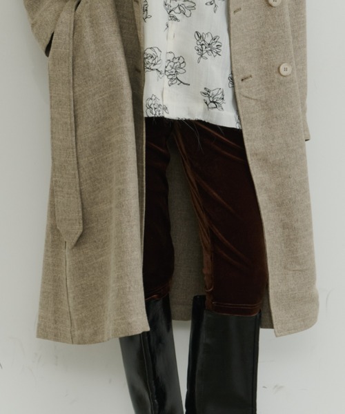 room153（ルームイチゴサン）の「ベロアレギンス（その他パンツ・レディース・ブラック/ブラウン・FREE）」の12枚目の写真