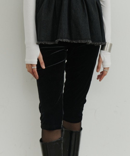 room153（ルームイチゴサン）の「ベロアレギンス（その他パンツ・レディース・ブラック/ブラウン・FREE）」の18枚目の写真
