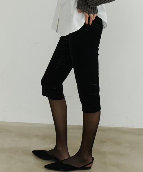 room153（ルームイチゴサン）の「ベロアレギンス（その他パンツ・レディース・ブラック/ブラウン・FREE）」の21枚目の写真