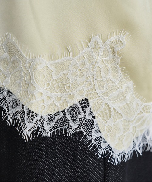 サテンレースキャミソール（キャミソール）｜KOBE LETTUCE