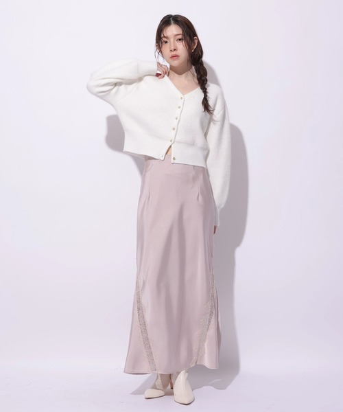 Rirandture（リランドチュール）の「レーストリムマーメイドスカート（スカート・レディース・ピンクベージュ・0/1/2）」の3枚目の写真