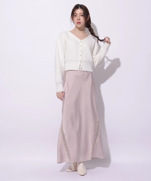 Rirandture（リランドチュール）の「レーストリムマーメイドスカート（スカート・レディース・ピンクベージュ・0/1/2）」の4枚目の写真