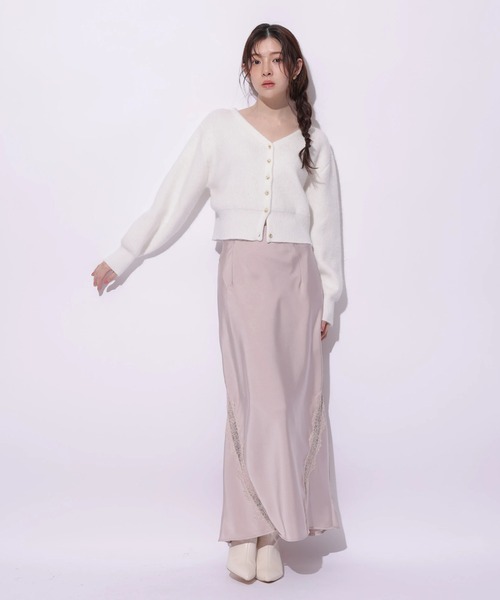 Rirandture（リランドチュール）の「レーストリムマーメイドスカート（スカート・レディース・ピンクベージュ・0/1/2）」の6枚目の写真