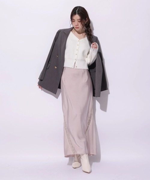 Rirandture（リランドチュール）の「レーストリムマーメイドスカート（スカート・レディース・ピンクベージュ・0/1/2）」の8枚目の写真