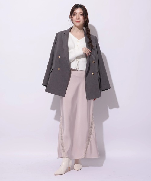 Rirandture（リランドチュール）の「レーストリムマーメイドスカート（スカート・レディース・ピンクベージュ・0/1/2）」の10枚目の写真