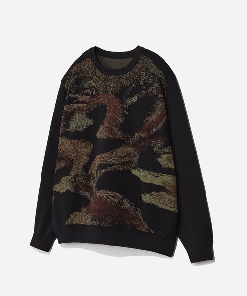 HARE（ハレ）の「BONSAI KNIT(HARE)（ニット/セーター・メンズ・ブラック/ホワイト・FREE）」の2枚目の写真