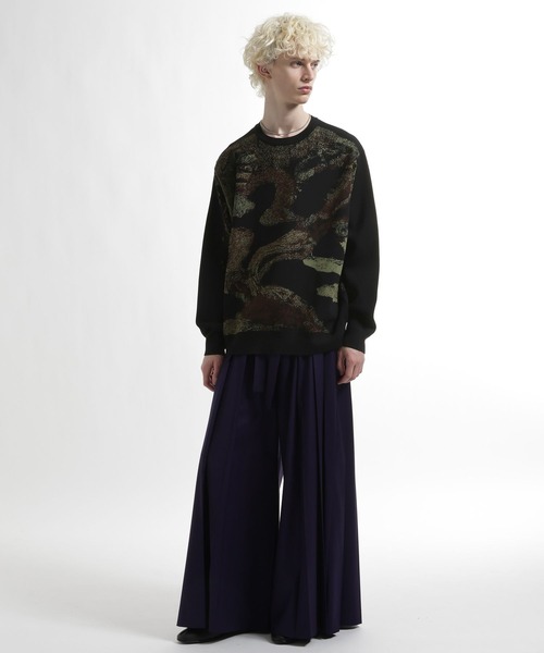 HARE（ハレ）の「BONSAI KNIT(HARE)（ニット/セーター・メンズ・ブラック/ホワイト・FREE）」の7枚目の写真