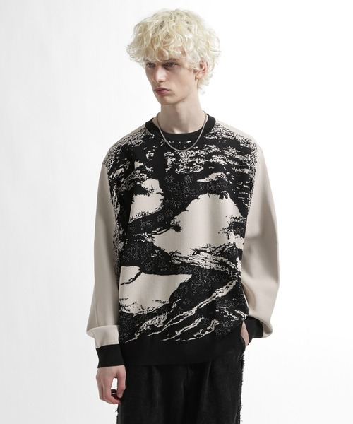 HARE（ハレ）の「BONSAI KNIT(HARE)（ニット/セーター・メンズ・ブラック/ホワイト・FREE）」の9枚目の写真