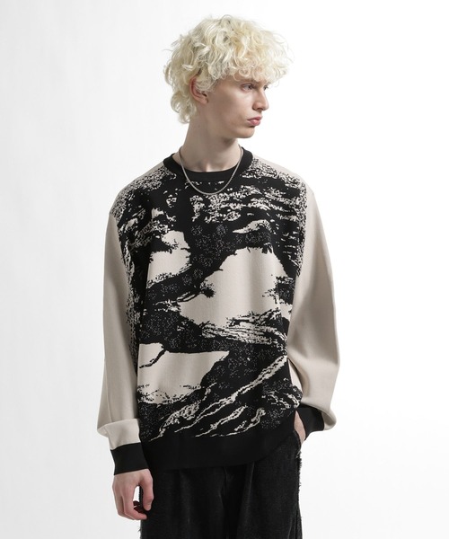 HARE（ハレ）の「BONSAI KNIT(HARE)（ニット/セーター・メンズ・ブラック/ホワイト・FREE）」の10枚目の写真