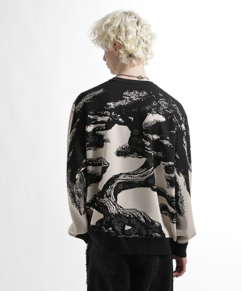 HARE（ハレ）の「BONSAI KNIT(HARE)（ニット/セーター・メンズ・ブラック/ホワイト・FREE）」の11枚目の写真