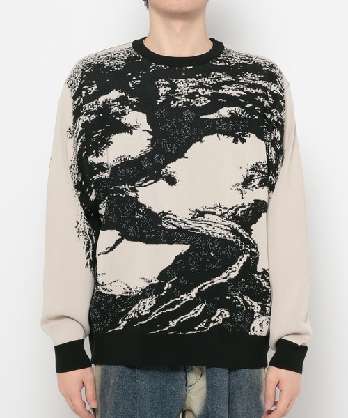 HARE（ハレ）の「BONSAI KNIT(HARE)（ニット/セーター・メンズ・ブラック/ホワイト・FREE）」の15枚目の写真