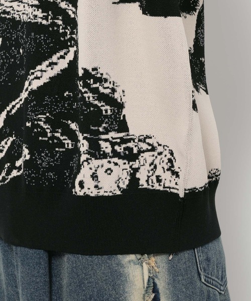 HARE（ハレ）の「BONSAI KNIT(HARE)（ニット/セーター・メンズ・ブラック/ホワイト・FREE）」の21枚目の写真