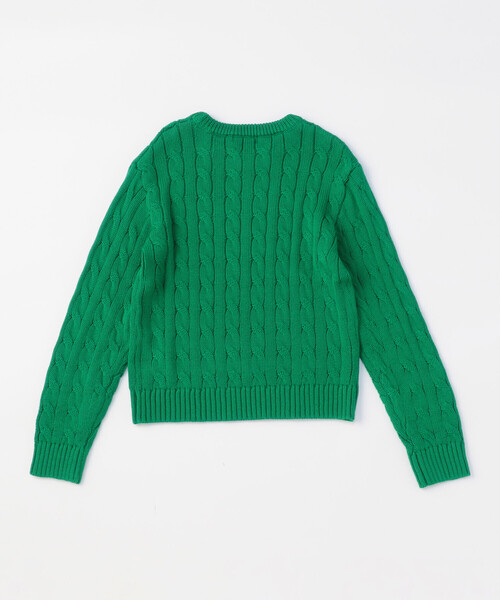 COMME CA ISM(コムサイズム)の「ケーブル編み ニットプルオーバー(ニット/セーター・キッズ・ネイビー/オフホワイト/グリーン/ピンク・130cm/120cm)」の11枚目の写真