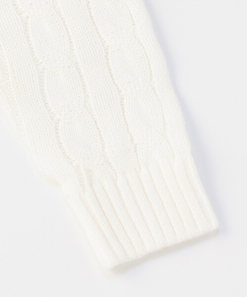 COMME CA ISM(コムサイズム)の「ケーブル編み ニットプルオーバー(ニット/セーター・キッズ・ネイビー/オフホワイト/グリーン/ピンク・130cm/120cm)」の13枚目の写真