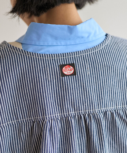 FREAK'S STORE(フリークスストア)の「RED KAP × FREAK'S STORE/レッドキャップ 別注 バックギャザーベスト<セットアップ対応>(ベスト・レディース・ベージュ/ナチュラル/オリーブ/その他2/ネイビー・フリ-)」の6枚目の写真