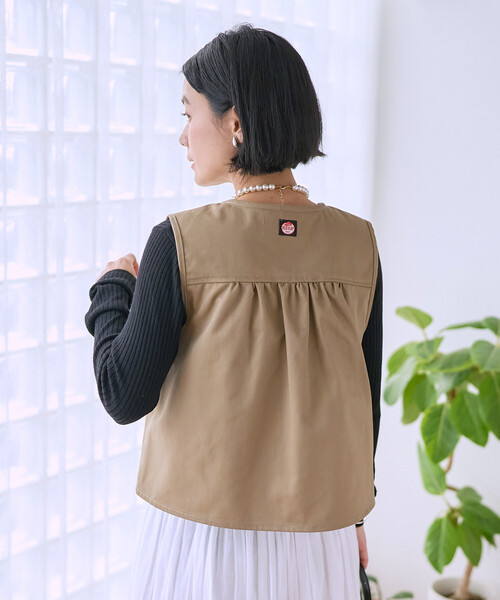 FREAK'S STORE(フリークスストア)の「RED KAP × FREAK'S STORE/レッドキャップ 別注 バックギャザーベスト<セットアップ対応>(ベスト・レディース・ベージュ/ナチュラル/オリーブ/その他2/ネイビー・フリ-)」の17枚目の写真
