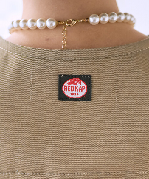FREAK'S STORE(フリークスストア)の「RED KAP × FREAK'S STORE/レッドキャップ 別注 バックギャザーベスト<セットアップ対応>(ベスト・レディース・ベージュ/ナチュラル/オリーブ/その他2/ネイビー・フリ-)」の18枚目の写真
