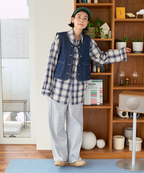 FREAK'S STORE(フリークスストア)の「RED KAP × FREAK'S STORE/レッドキャップ 別注 バックギャザーベスト<セットアップ対応>(ベスト・レディース・ベージュ/ナチュラル/オリーブ/その他2/ネイビー・フリ-)」の20枚目の写真