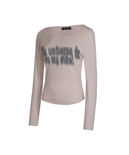 AEIAEIAE（エイエイエ）の「エアリー ロングスリーブ Tシャツ - ダークウィスパー [ベージュ]（Tシャツ/カットソー・レディース・その他・FREE）」の2枚目の写真