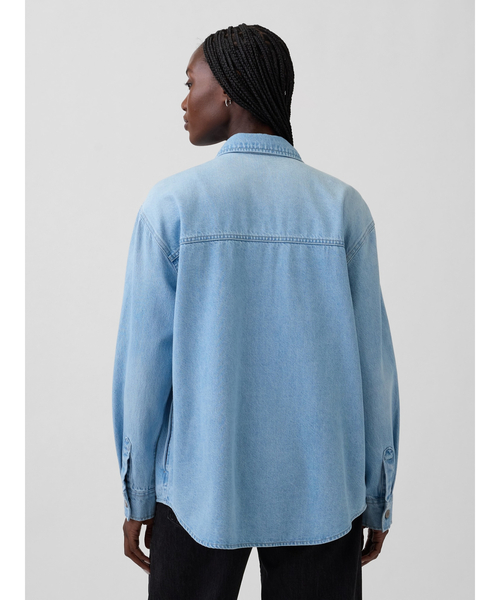 GAP(ギャップ)の「デニム ウエスタン シャケット(シャツ/ブラウス・レディース・ライトインディゴブルー・XS/S/M/L/XXS)」の3枚目の写真