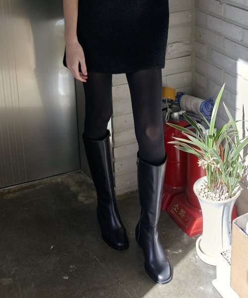 LILYSHOE(リリーシュー)の「wayne long boots_black(ブーツ・レディース・ブラック・FREE)」の1枚目の写真