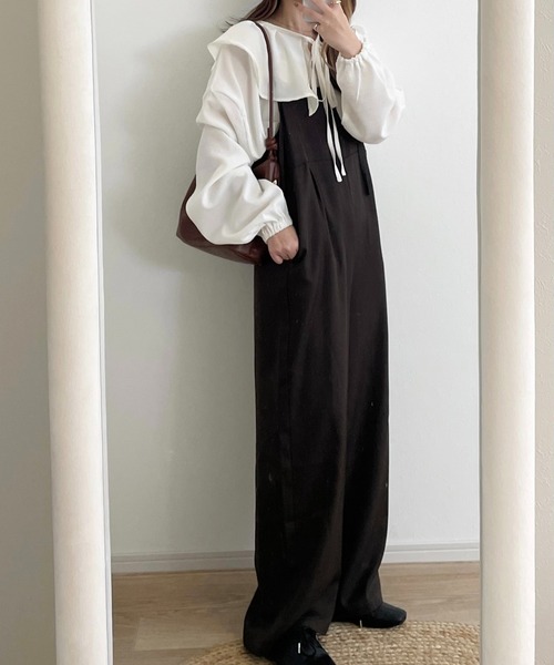 INTER FACTORY(インターファクトリー)の「choco - フリルカラーブラウス made in INTER FACTORY(シャツ/ブラウス・レディース・ピンク/アイボリー・FREE)」の7枚目の写真