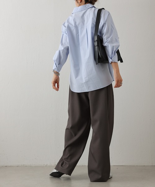 COLONY 2139(コロニートゥーワンスリーナイン)の「美脚2タックワイドパンツ(その他パンツ・レディース・ブラック/グレー/ベージュ・SMALL/MEDIUM)」の18枚目の写真