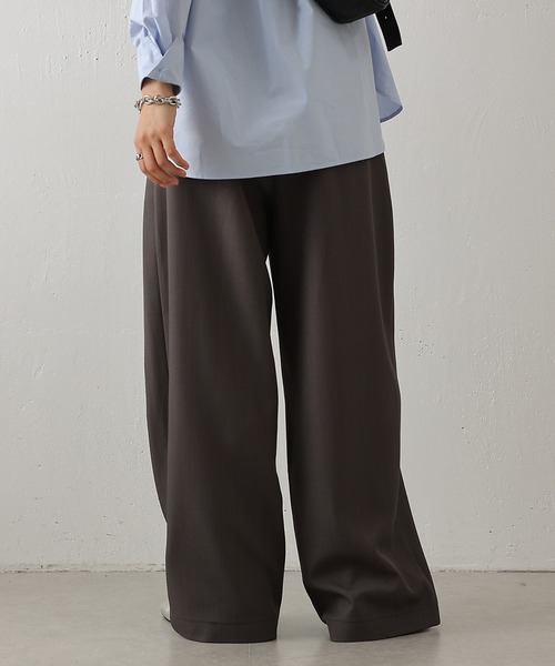 COLONY 2139(コロニートゥーワンスリーナイン)の「美脚2タックワイドパンツ(その他パンツ・レディース・ブラック/グレー/ベージュ・SMALL/MEDIUM)」の14枚目の写真