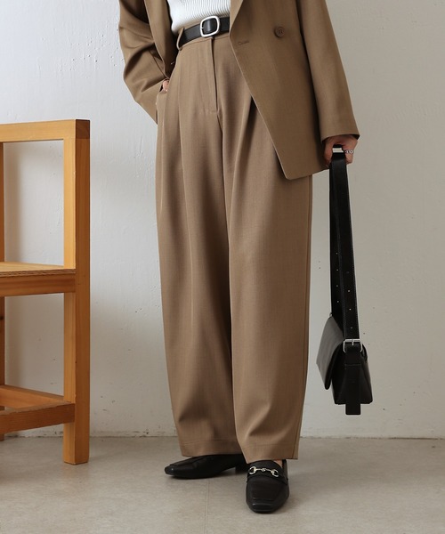 COLONY 2139(コロニートゥーワンスリーナイン)の「美脚2タックワイドパンツ(その他パンツ・レディース・ブラック/グレー/ベージュ・SMALL/MEDIUM)」の20枚目の写真