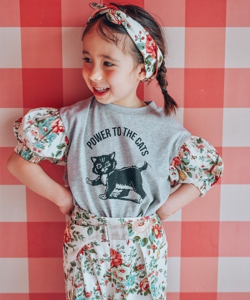 MARKEY'S(マーキーズ)の「【softcheese×MARKEY'S】別注ビッグパフスリーブTee(Tシャツ/カットソー・キッズ・ブラック/オフホワイト・80/90/100/110/120/130/140/150)」の21枚目の写真