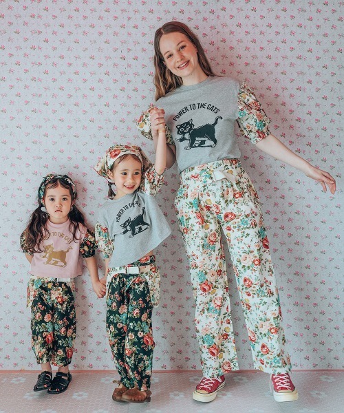 MARKEY'S(マーキーズ)の「【softcheese×MARKEY'S】別注ビッグパフスリーブTee(Tシャツ/カットソー・キッズ・ブラック/オフホワイト・80/90/100/110/120/130/140/150)」の15枚目の写真