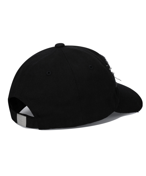 帽子 VEIL HOOD BLACK Veiled Abyss Patched Ball Cap - Black（キャップ）｜NOT4NERD