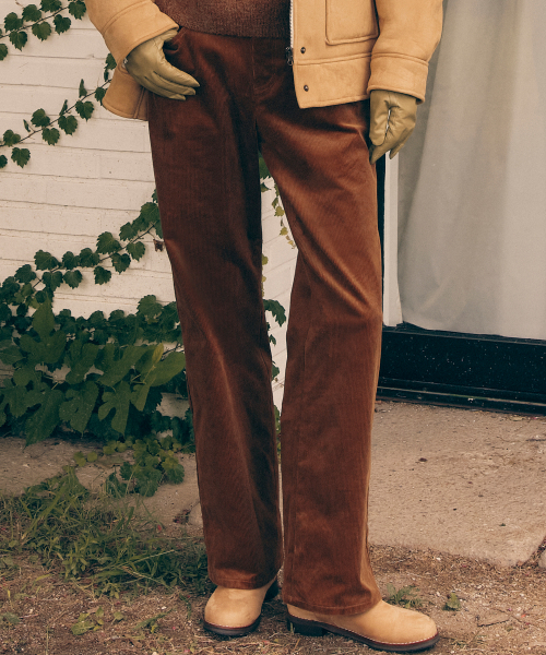 ROLAROLA(ロラロラ)の「BASIC CORDUROY PANTS BROWN(その他パンツ・レディース・ブラウン・S/M)」の1枚目の写真