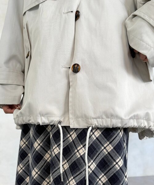 CPCM（シーピーシーエム）の「ミドル丈モッズトレンチコート（トレンチコート・レディース・アイボリー/ブラック/ベージュ・FREE）」の15枚目の写真