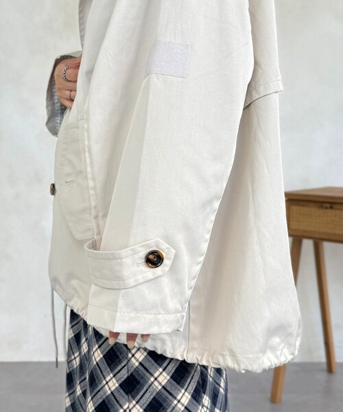 CPCM（シーピーシーエム）の「ミドル丈モッズトレンチコート（トレンチコート・レディース・アイボリー/ブラック/ベージュ・FREE）」の17枚目の写真