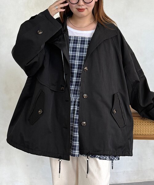 CPCM（シーピーシーエム）の「ミドル丈モッズトレンチコート（トレンチコート・レディース・アイボリー/ブラック/ベージュ・FREE）」の19枚目の写真