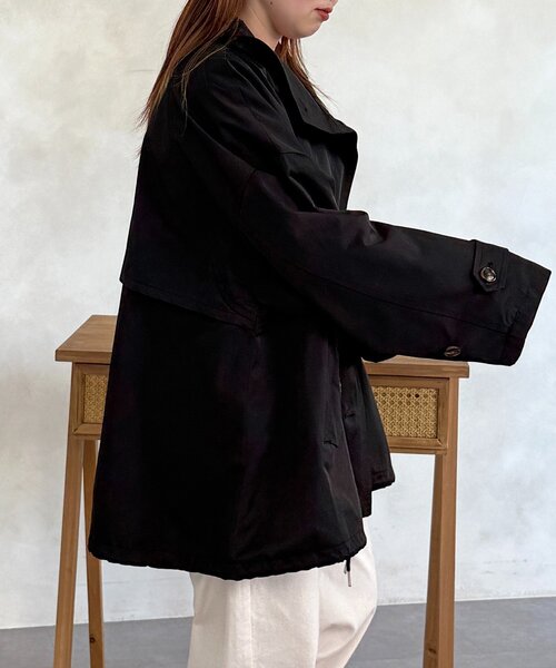 CPCM（シーピーシーエム）の「ミドル丈モッズトレンチコート（トレンチコート・レディース・アイボリー/ブラック/ベージュ・FREE）」の22枚目の写真