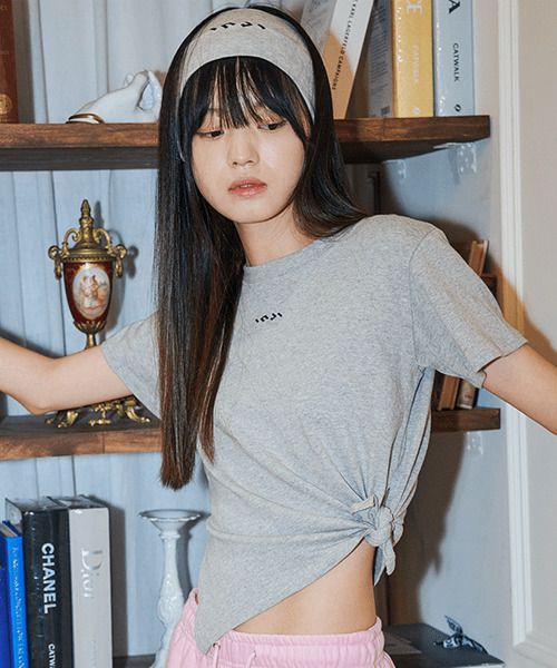 INJIACTIVE(インジアクティブ)の「タイサイドTグレー(Tシャツ/カットソー・レディース・その他・ONE SIZE)」の1枚目の写真